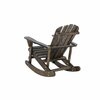 Moootto Adirondack Rocking Chair Solid Wood Outdoor Furniture for Patio, Backyard, Garden TBZOSW2008DBSW